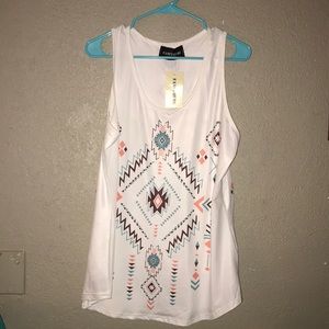 FancYouBe Tribal Print Tank Top